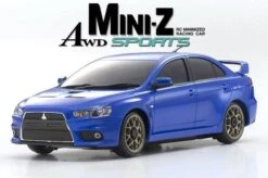 Kyosho (32142MB-B) MINI-Z AWD MA-020S MITS. LANCER EVO. X Metallic Blue RS