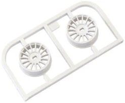 Kyosho Mini-Z Multi Wheel N/Offset 0 (White/AWD) 2 Pcs MDH100W-N0