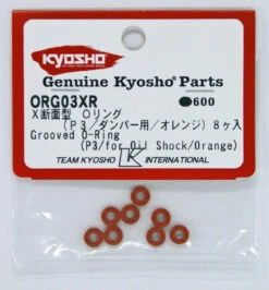 Kyosho ORG03XR Grooved O-Ring ( P3 / Orange ) 8 Pcs
