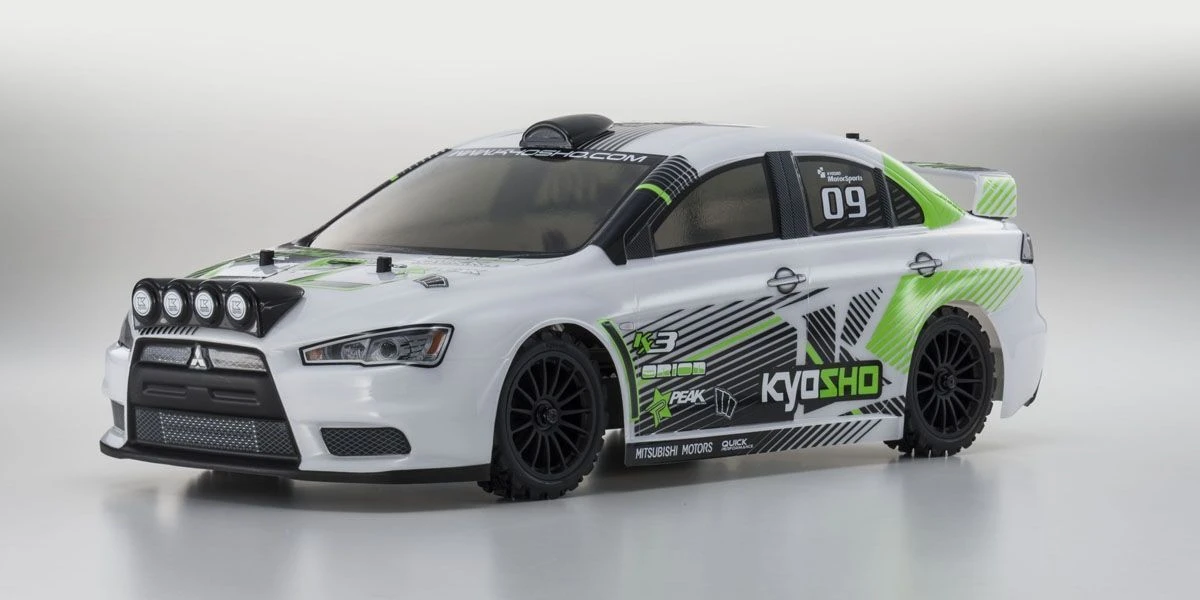 Kyosho 1/10 EP4FAZER RSET VE Lancer Evolution X KXI White KYO-30919T1 4 Kyosho 1/10 EP4FAZER RSET VE Lancer Evolution X KXI White KYO-30919T1 - Image 2