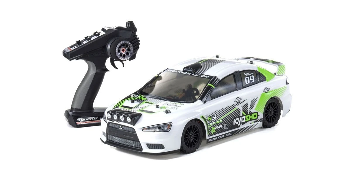 Kyosho 1/10 EP4FAZER RSET VE Lancer Evolution X KXI White KYO-30919T1 3 Kyosho 1/10 EP4FAZER RSET VE Lancer Evolution X KXI White KYO-30919T1