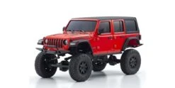 Kyosho 1/24 Mini-Z Jeep Wrangler Unlimited Rubicon Firecracker Red 4x4 [32521R] -Kyosho KYO 32521R 1