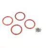 Kyosho ALUM WHEEL COVER RED (4) 2 Kyosho ALUM WHEEL COVER RED (4) -Kyosho KYO EZW003R